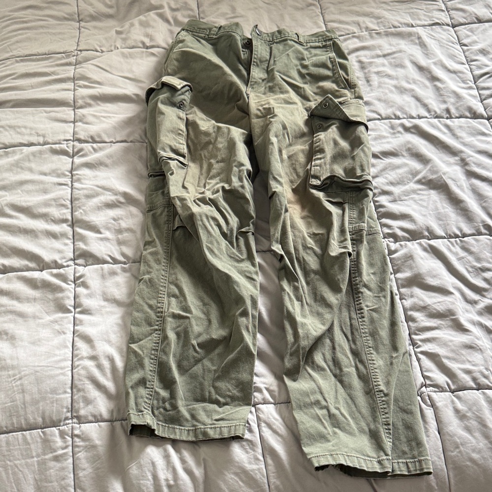 H&M Men's Olive Green Cargo Pants